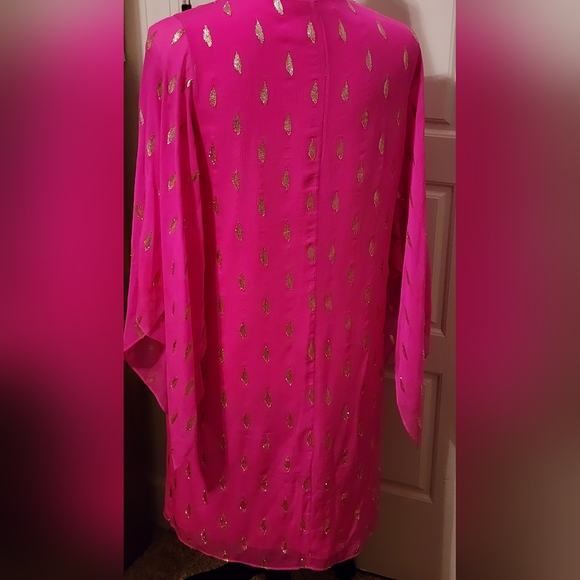 Preowned Lilly Pulitzer size 4 hot pink 👚 dress - Picture 2 of 13